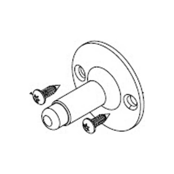 Bradley Bathroom Partition Wall Bumper Kit, Zamak, Baked Enamel - HDWT-Z283